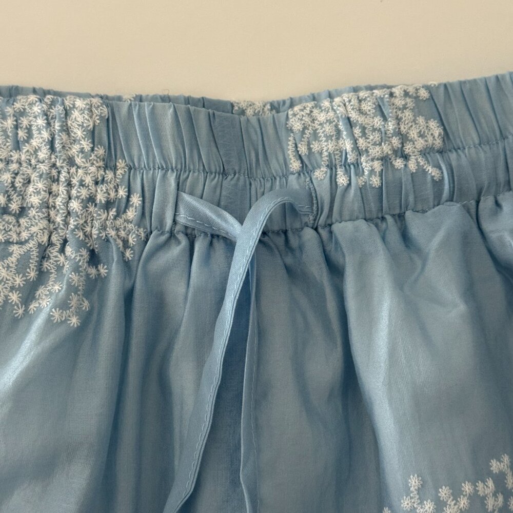 Commense Semi-Sheer Plant Embroidery Casual Shorts Set NWT, Size M - Picture 14 of 17